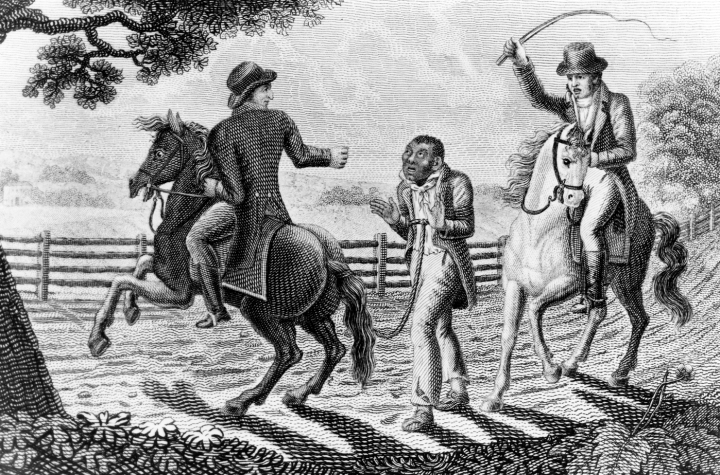 Drawing of a slave patrol